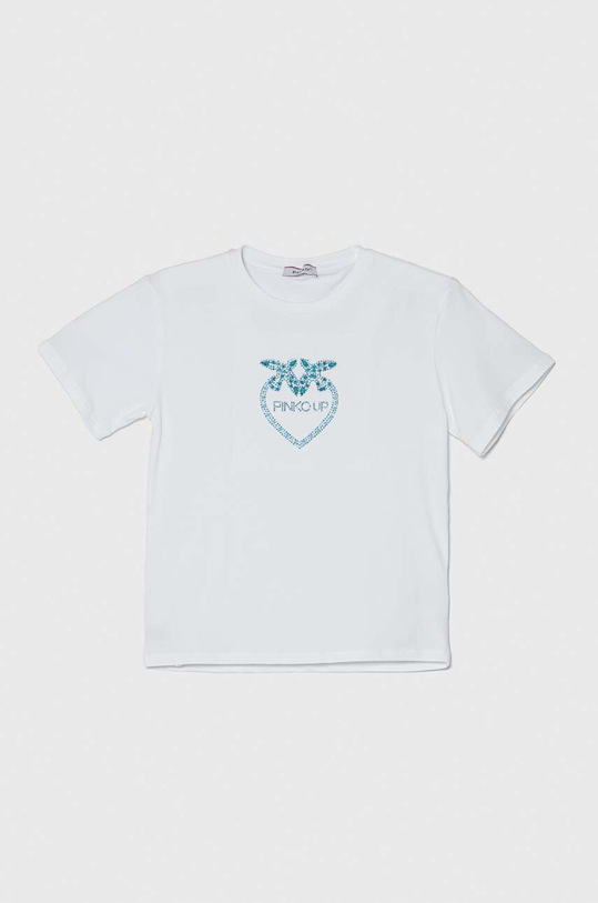 Pinko Up tricou copii imprimeu alb S4PIJGTH056