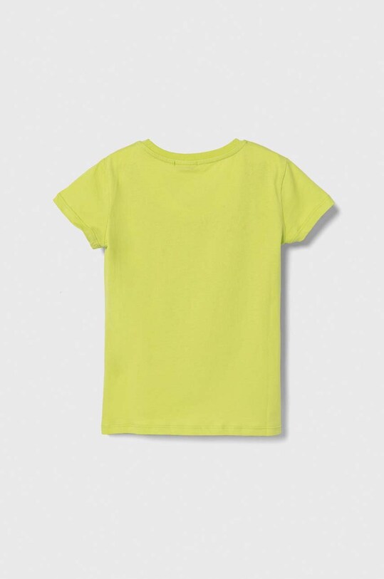 Pinko Up tricou de bumbac pentru copii S4PIJGTH170 verde SS24