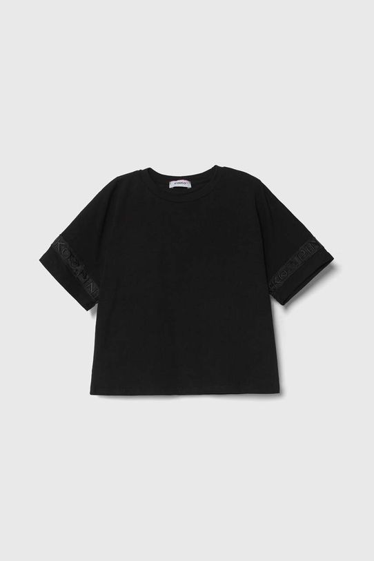 Детская футболка Pinko Up аппликация чёрный S4PIJGTH196