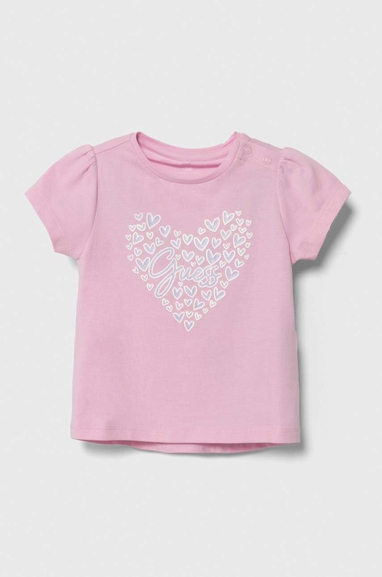 Kojenecké tričko Guess s elastanem růžová A4GI01.K6YW4.PPYH