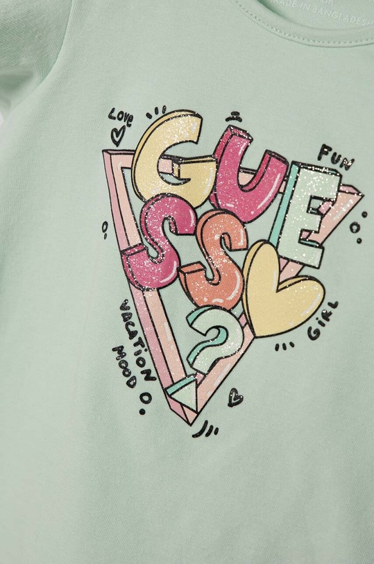 DÍVKA Kojenecké tričko Guess A4GI02.K6YW4.PPYH zelená