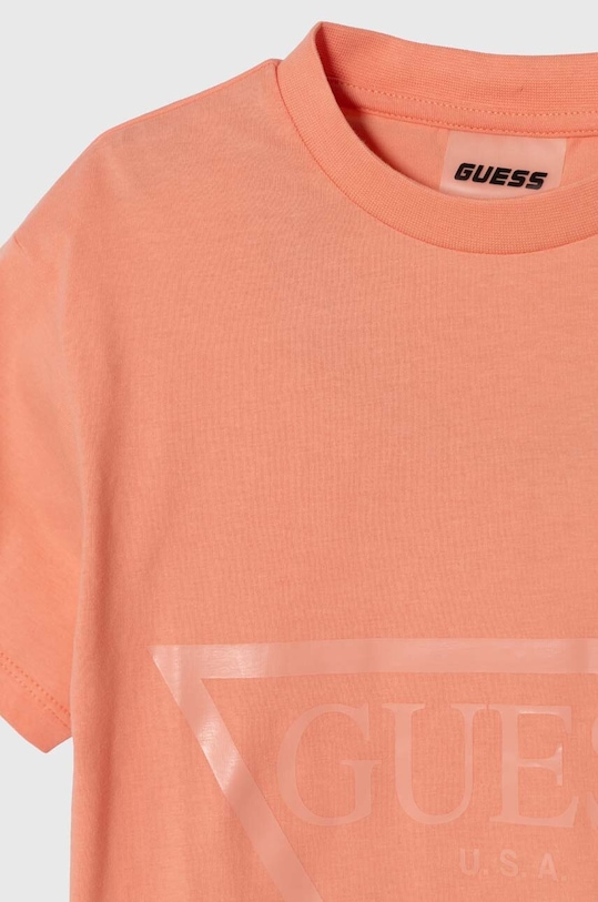 DÍVKA Dětské bavlněné tričko Guess J2BI41.K8HM0.PPYH oranžová