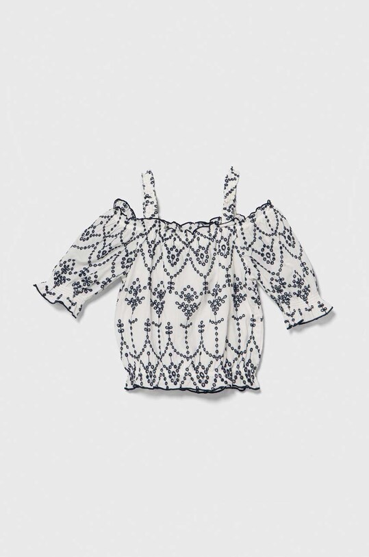 Девочка Детская хлопковая блузка Guess J4GH00.WG5M0.PPYH белый