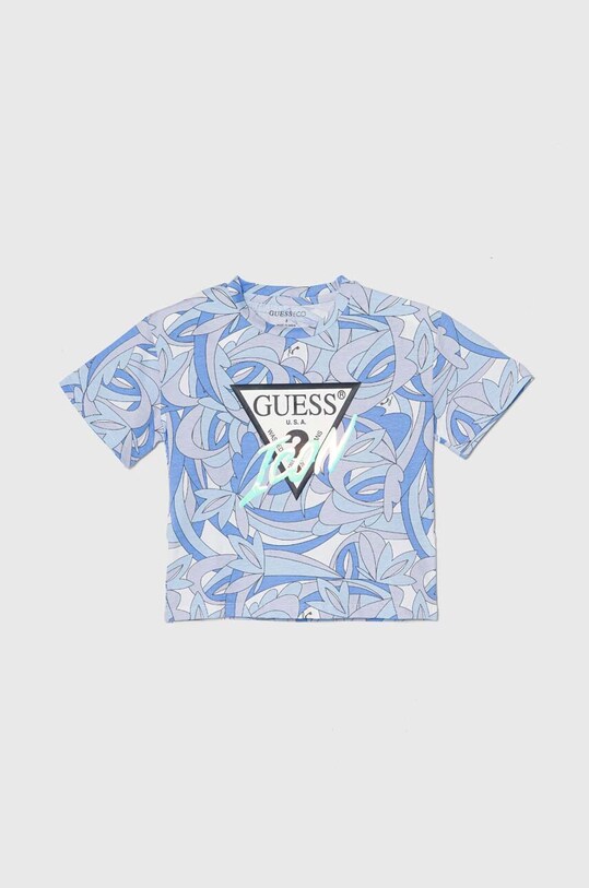 Детская футболка Guess узор голубой J4GI12.K6YW3.PPYH