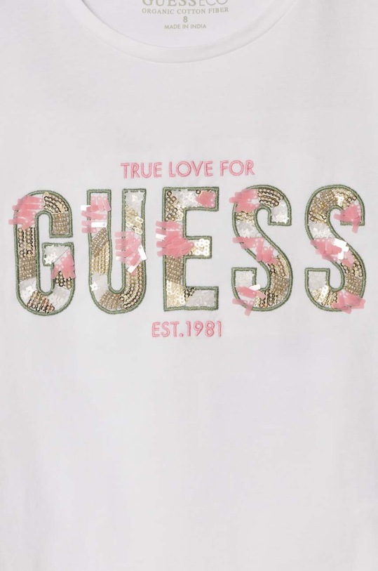 DÍVKA Dětské tričko Guess J4GI16.K6YW4.PPYH bílá