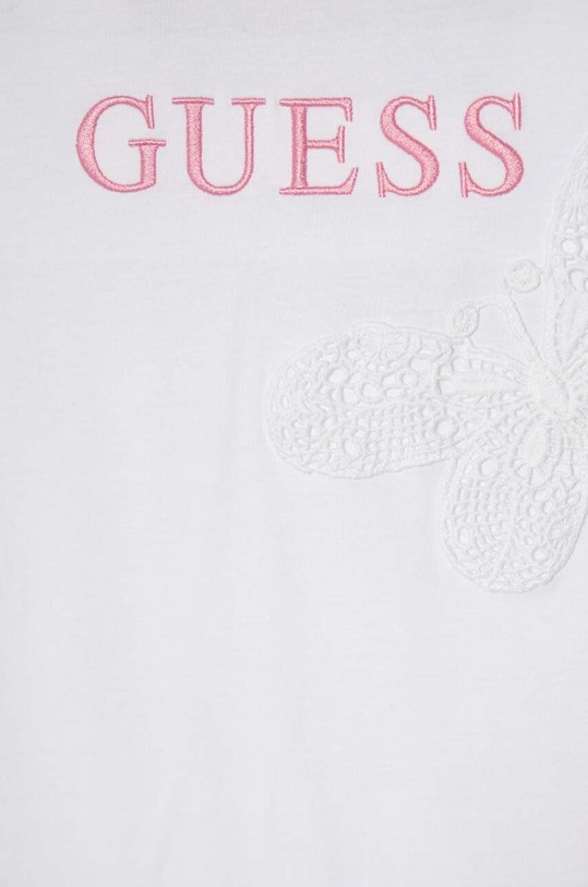 Dziewczynka Guess t-shirt bawełniany dziecięcy J4GI20.K8HM4.PPYH biały