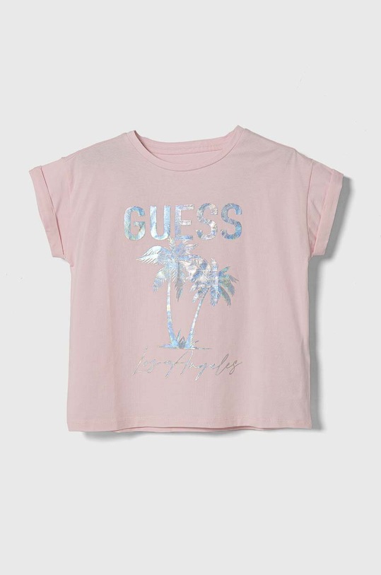 Dětské tričko Guess s elastanem růžová J4GI22.K6YW4.PPYH