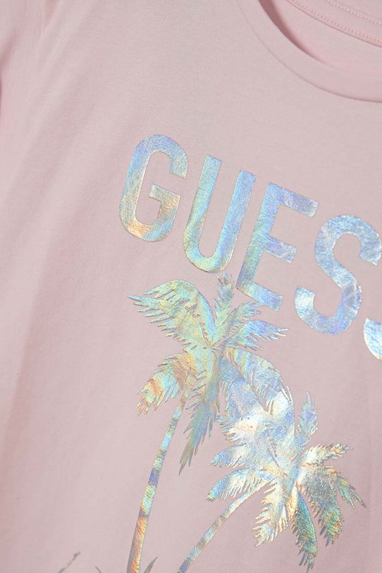 Dziewczynka Guess t-shirt dziecięcy J4GI22.K6YW4.PPYH różowy
