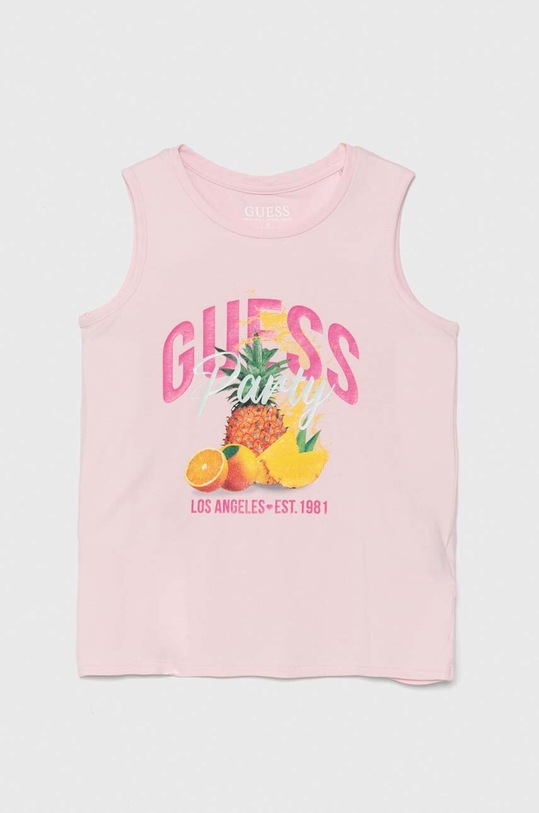 Dětský top Guess s elastanem růžová J4GI33.K6YW4.PPYH