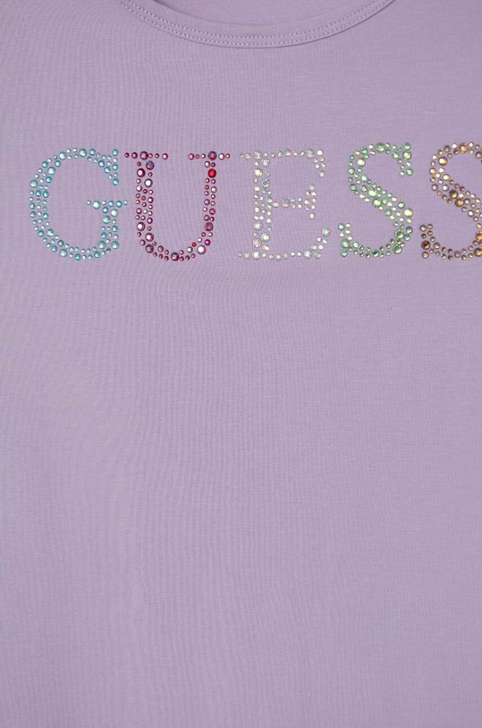 Guess t-shirt dziecięcy J4GI38.J1314.PPYH fioletowy SS24