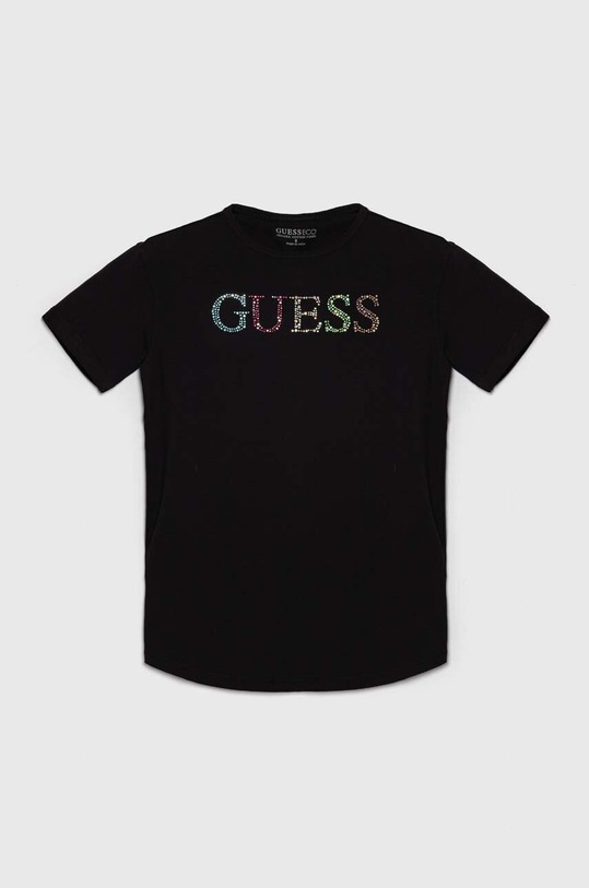 Guess t-shirt dziecięcy aplikacja czarny J4GI38.J1314.PPYH