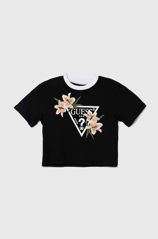 Guess tricou copii imprimeu negru J4GI39.K46D1.PPYH