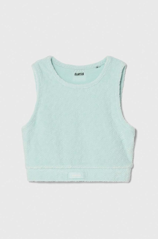 Παιδικό top Guess με ελαστάν τιρκουάζ J4GI41.KC5W2.PPYH
