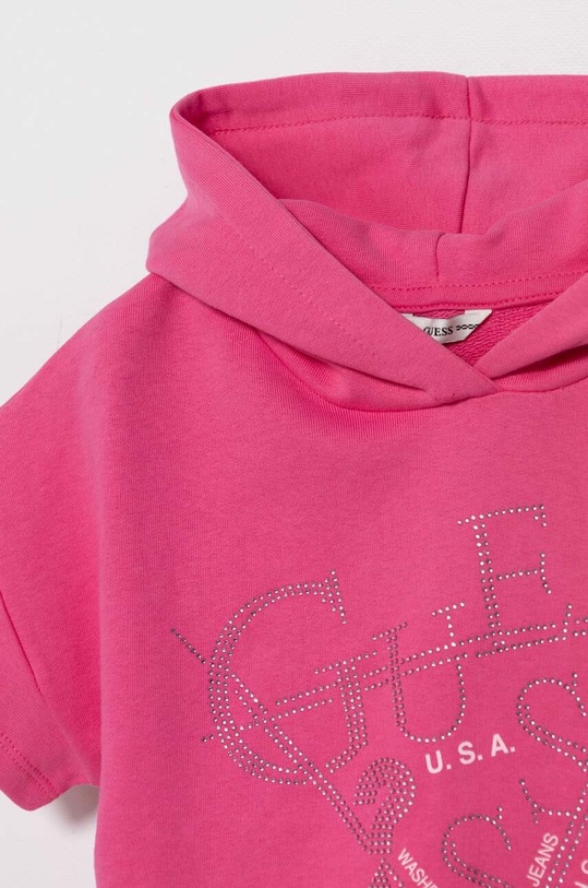 Dziewczynka Guess bluza bawełniana dziecięca J4GQ03.KA6R3.PPYH różowy