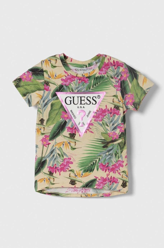 Παιδικό μπλουζάκι Guess με μοτίβο πράσινο K4GI10.K6YW3.PPYH