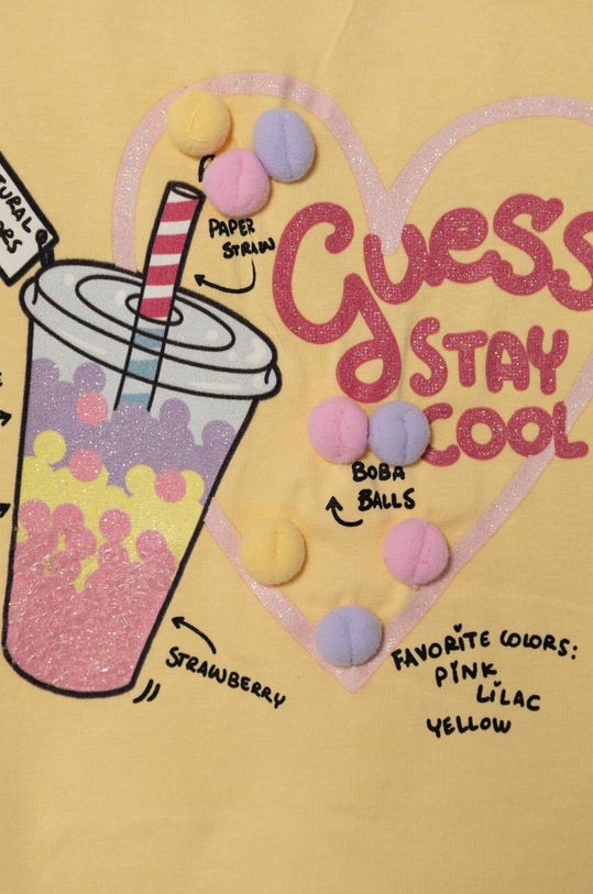 Dziewczynka Guess t-shirt dziecięcy K4GI14.K6YW3.PPYH żółty