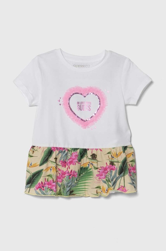 Guess t-shirt dziecięcy wzorzyste biały K4GI15.K6YW3.PPYH