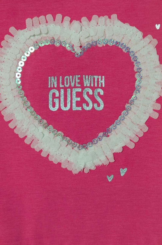 Dziewczynka Guess t-shirt dziecięcy K4GI15.K6YW3.PPYH różowy