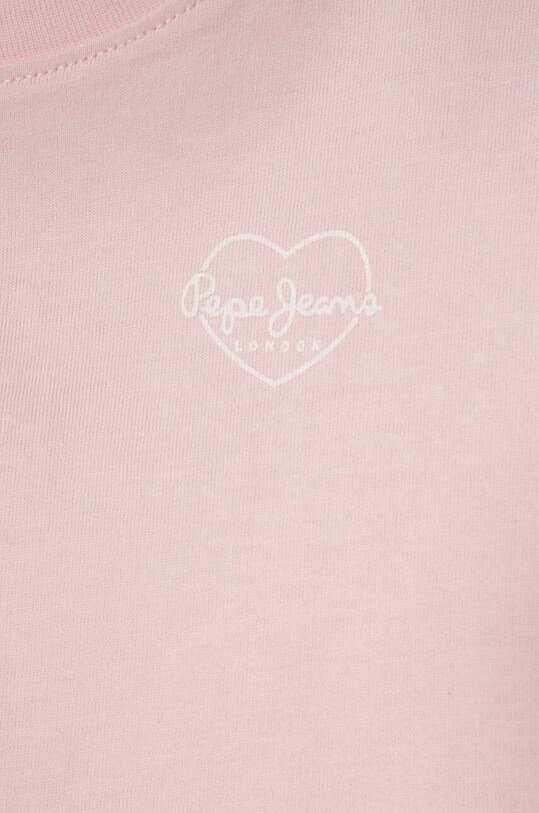 Djevojčice Dječja pamučna majica kratkih rukava Pepe Jeans NICKY PG503070 roza