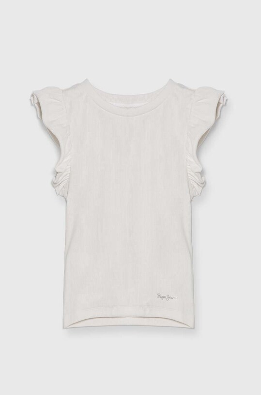 Дитяча футболка Pepe Jeans QUANISE з еластаном білий PG503086