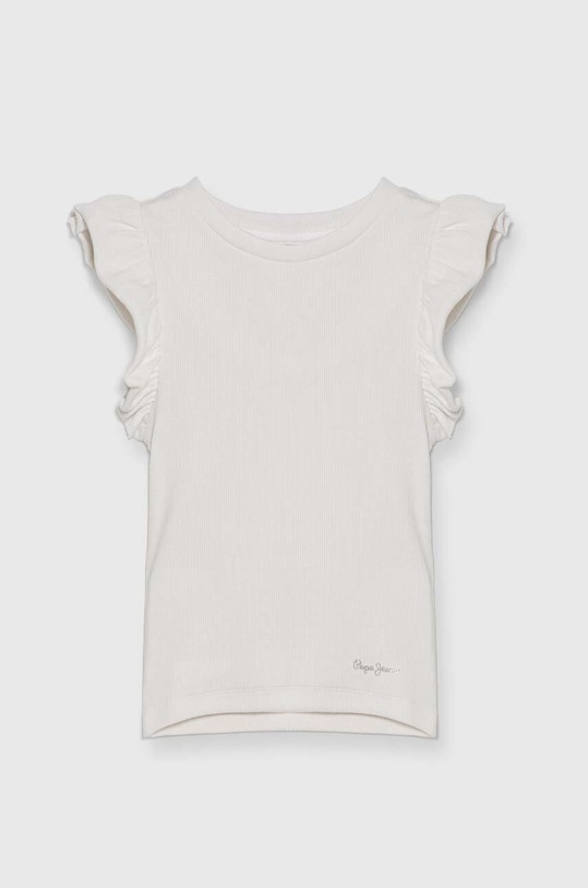 Pepe Jeans tricou copii QUANISE uni alb PG503086