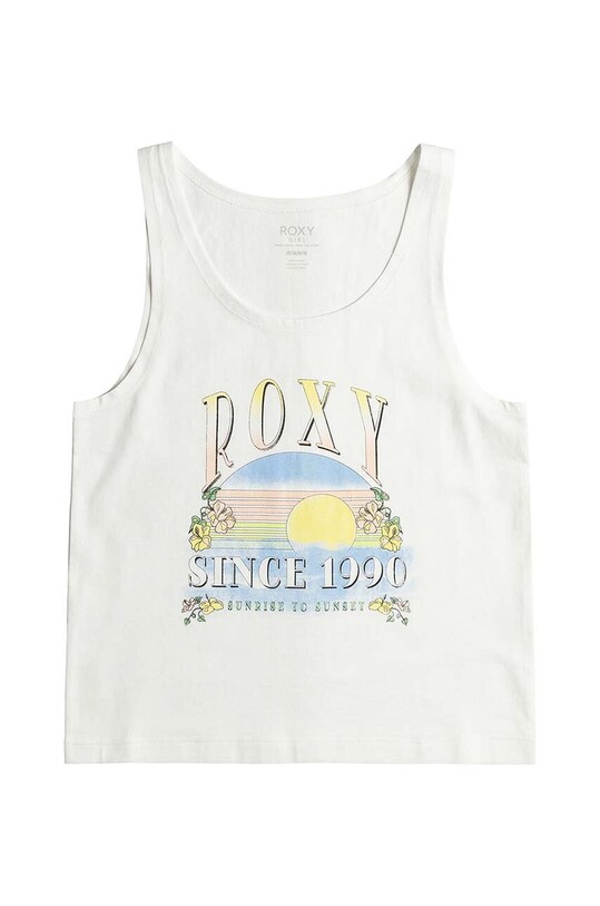 Детский хлопковый топ Roxy DANCE LIKEROXYB хлопок белый ERGZT04048