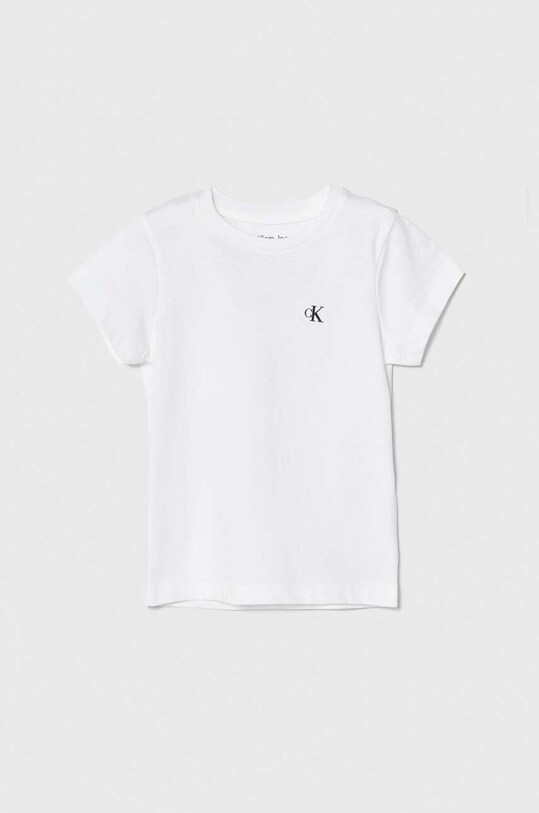 Deklice Otroška bombažna kratka majica Calvin Klein Jeans 2-pack IG0IG01258.104.116.PPYH roza