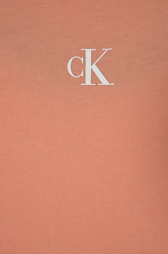 DÍVKA Dětské bavlněné tričko Calvin Klein Jeans IG0IG02136.104.116.PPYH oranžová