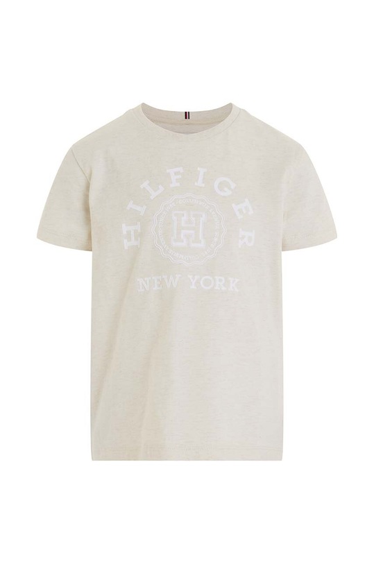 Tommy Hilfiger t-shirt bawełniany dziecięcy KG0KG07855.128.176.PPYH beżowy SS24