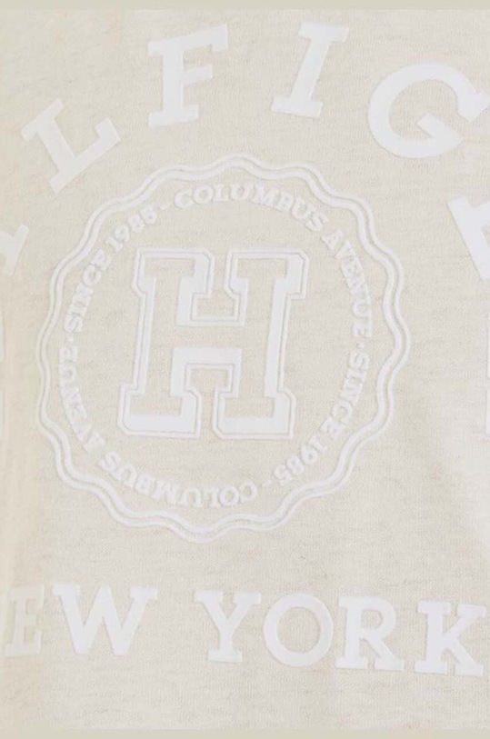 Tommy Hilfiger t-shirt bawełniany dziecięcy beżowy KG0KG07855.128.176.PPYH