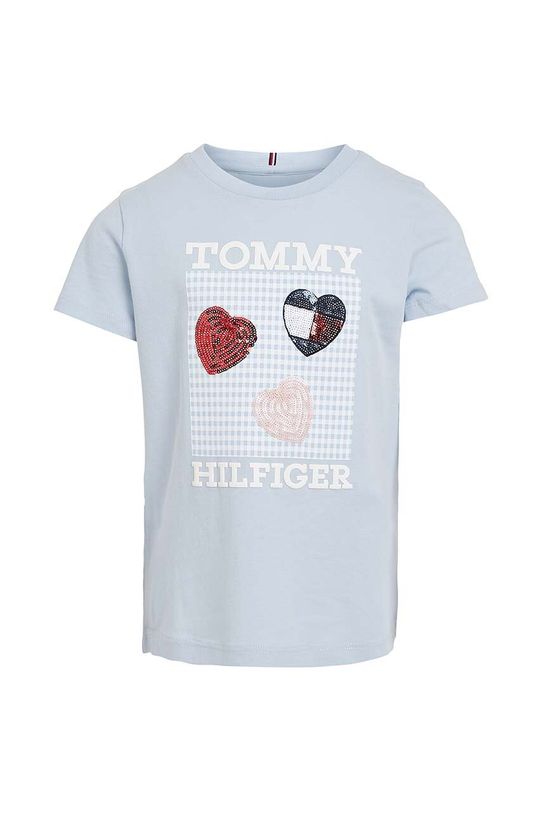Tommy Hilfiger t-shirt bawełniany dziecięcy nadruk niebieski KG0KG07970.74.116.PPYH