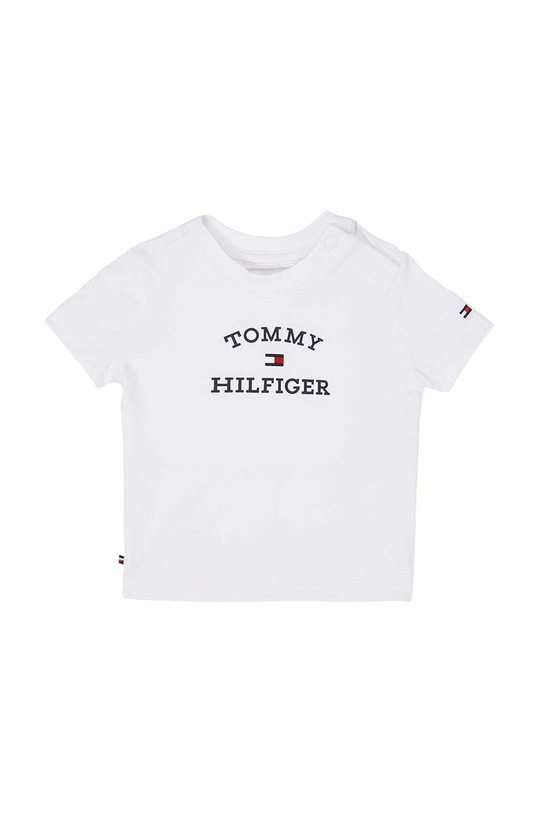 Tommy Hilfiger t-shirt niemowlęcy z elastanem biały KN0KN01805.PPYH