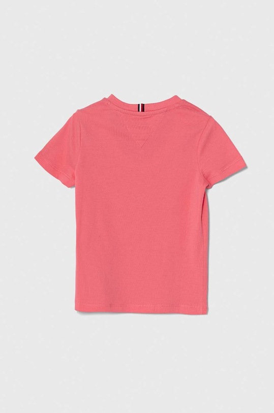 Tommy Hilfiger t-shirt bawełniany dziecięcy KS0KS00397.G.92.122 różowy SS24