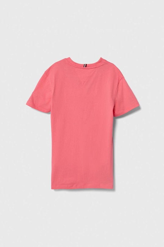 Dětské bavlněné tričko Tommy Hilfiger KS0KS00397.G.128.176 růžová SS24