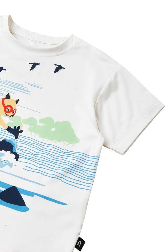 Reima t-shirt dziecięcy Siirto biały 5200351A.PPYH