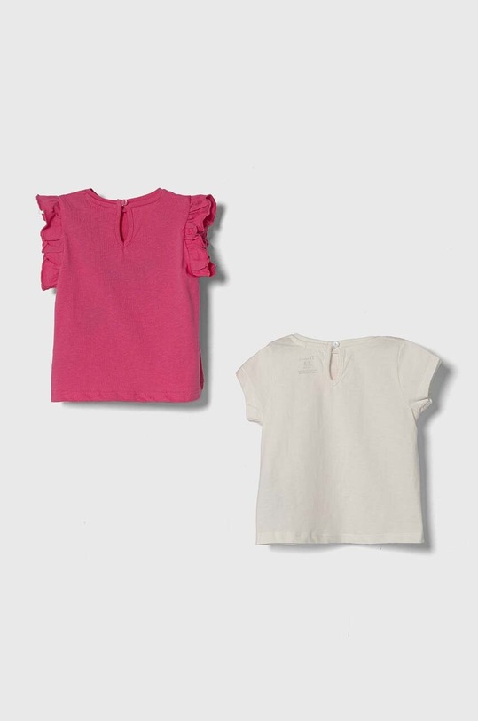 zippy t-shirt bawełniany dziecięcy 2-pack 3105923902 fioletowy SS24