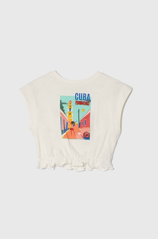 zippy t-shirt bawełniany dziecięcy nadruk biały 3105924701