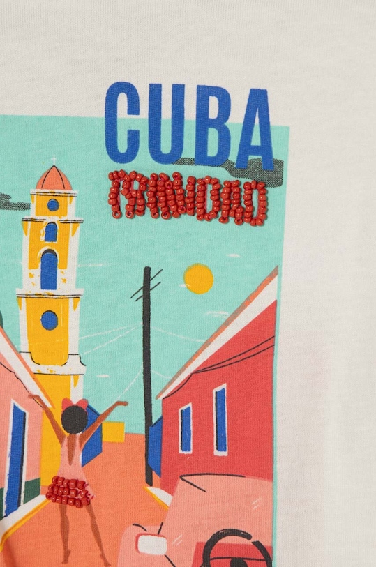 Dziewczynka zippy t-shirt bawełniany dziecięcy 3105924701 biały