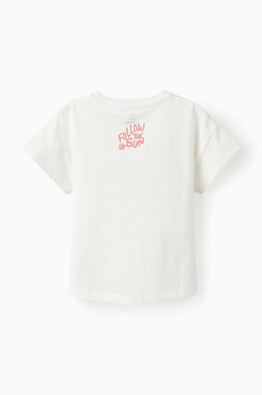 zippy t-shirt bawełniany dziecięcy 3106095501 biały SS24