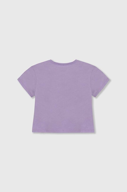 United Colors of Benetton tricou de bumbac pentru copii 3096G10HD.P.Seasonal violet SS24