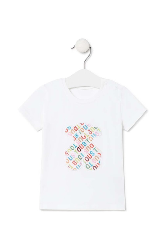 Детска памучна тениска Tous памук бял Logo.2002