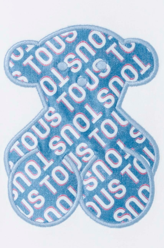 Dievča Detské bavlnené tričko Tous Logo.2002 modrá