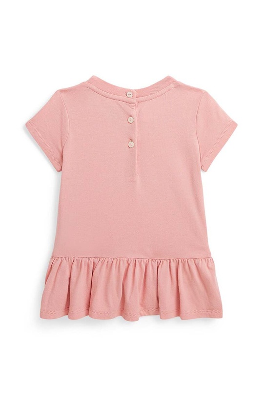 Bavlněné dětské tričko Polo Ralph Lauren 310942268001 růžová AW24