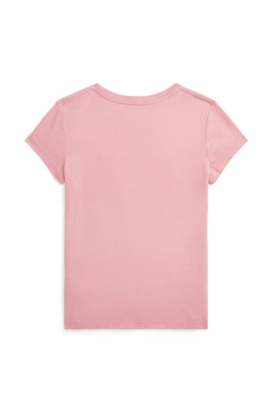 Dětské bavlněné tričko Polo Ralph Lauren 312941106001 růžová AW24
