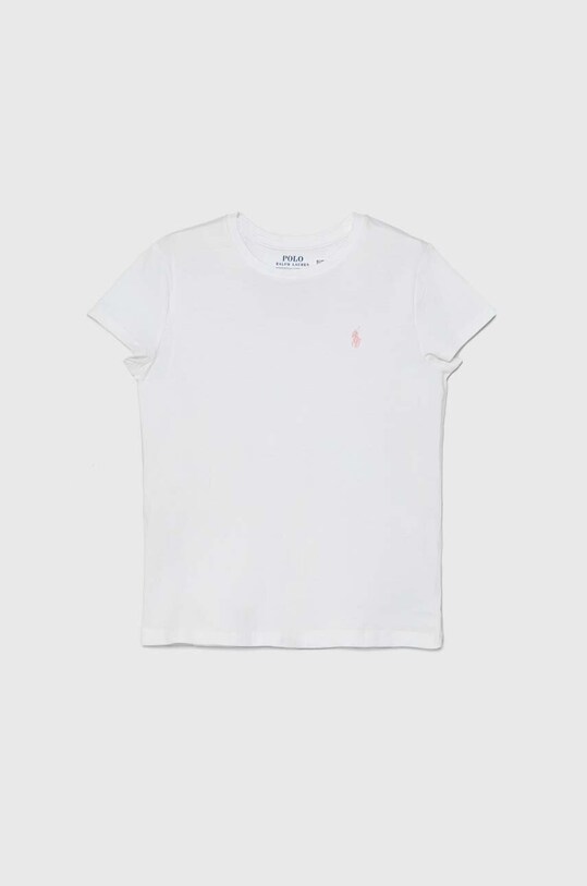 Polo Ralph Lauren tricou de bumbac pentru copii uni alb 313833549064