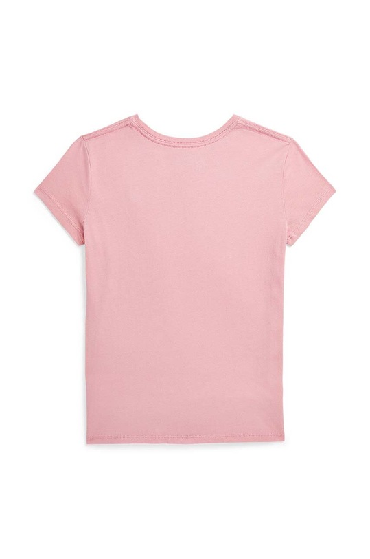 Polo Ralph Lauren t-shirt bawełniany dziecięcy 313941106001 różowy AW24