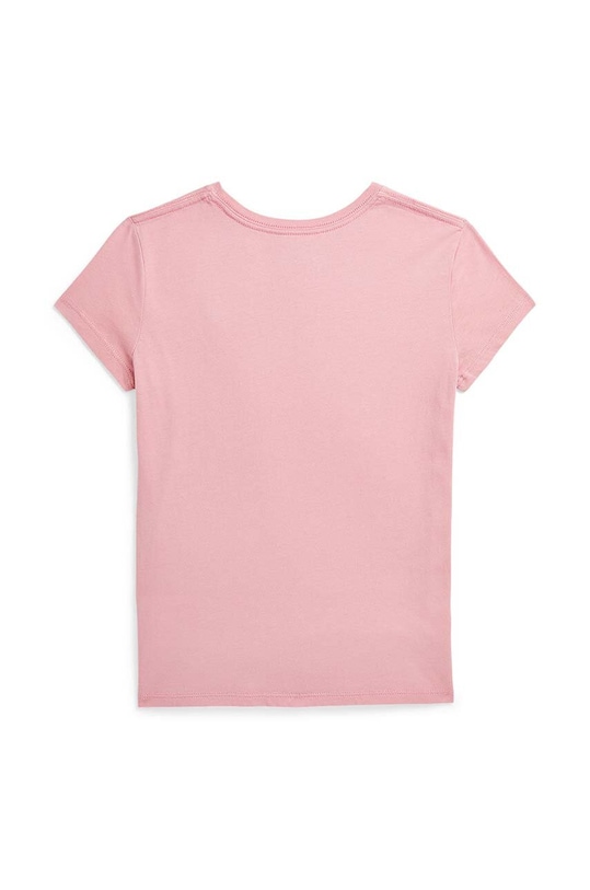 Polo Ralph Lauren t-shirt bawełniany dziecięcy 313941106001 różowy AW24