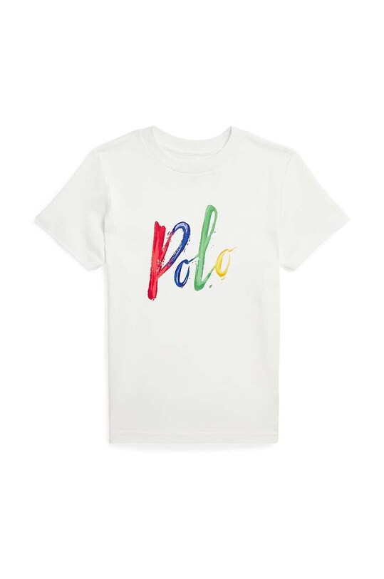 Polo Ralph Lauren t-shirt bawełniany dziecięcy nadruk biały 322861480006