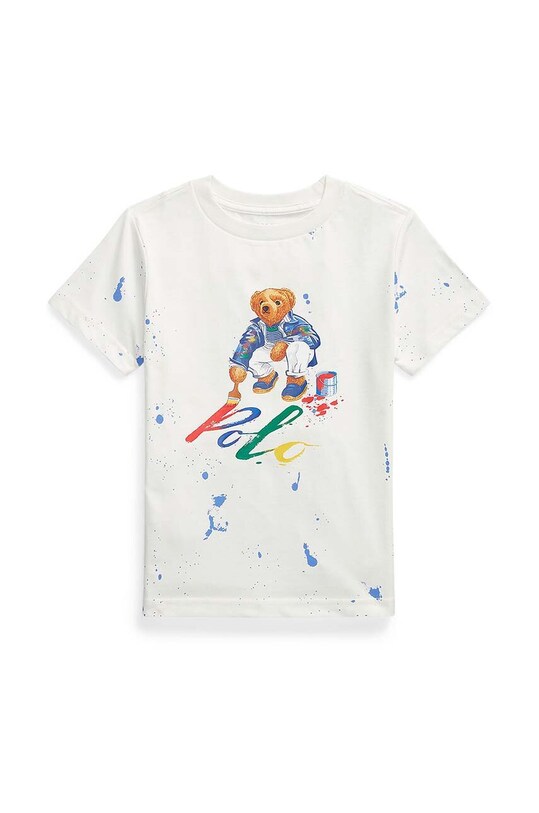 Детска памучна тениска Polo Ralph Lauren памук бял 322925604001