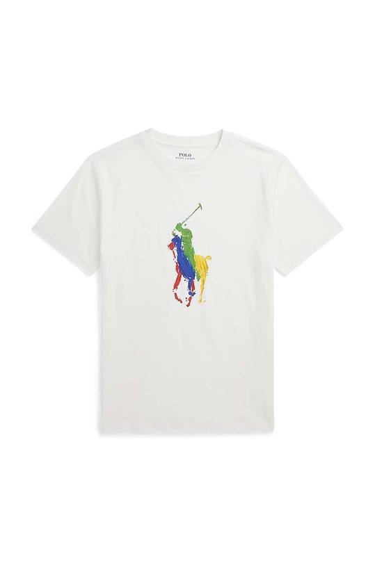 Polo Ralph Lauren t-shirt bawełniany dziecięcy nadruk biały 323925614001